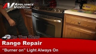 GE Stove Repair - Burner Light Always On - Infinite Switch