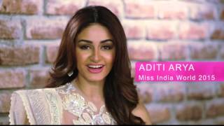 Aditi Arya Miss World 2015 Contestant from India Introduction