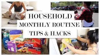 Organized Home Routine - Monthly Household Tips