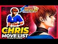 CHRIS MOVE LIST The King Of Fighters 98 Ultimate Match Final Edition KOF98UMFE