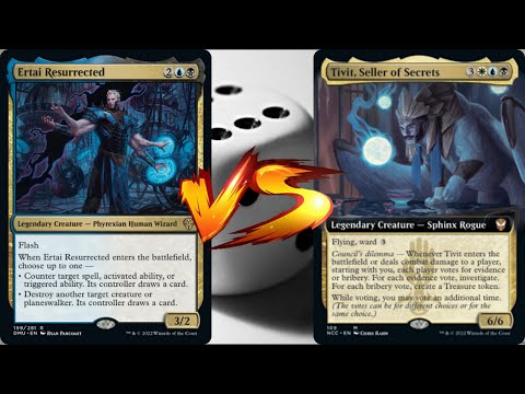 Relic Fest Round 1 - Ertai VS Tivit - MTG EDH Duel Commander Cartes Magic