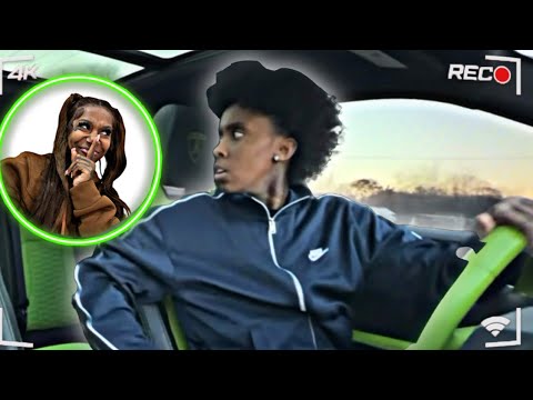 SPYING ON MY FIANCÉE WHILE SHES IN THE CAR BY HERSELF 😱 * HILARIOUS *