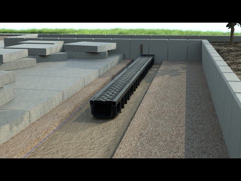 Installation of a drainage channel - SELFline