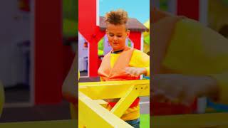 The Kids build a house 🏠 #shorts