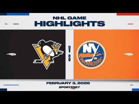 NHL Highlights | Penguins vs. Islanders - February 3, 2026