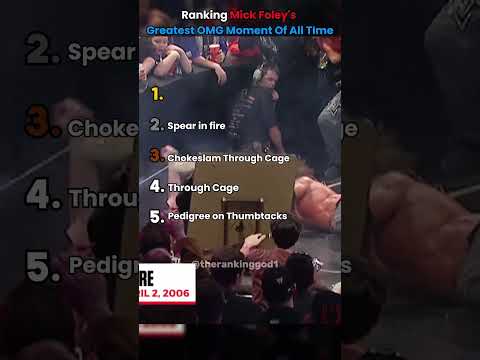 Ranking Mick Foley's Greatest OMG Moments Of All Time