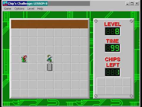 Chip's Challenge 1 Level 8 (Lesson 8) - 96 seconds