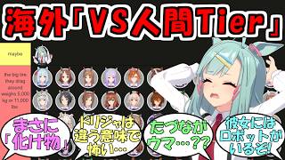 海外勢「人間でも戦ったら勝てるウマ娘ティアリストを作ったぞ」に対するみんなの反応【ウマ娘プリティーダービー】
