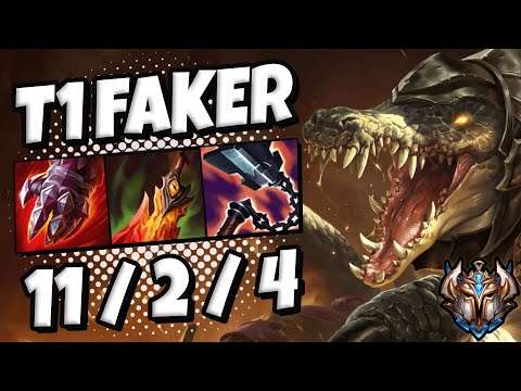 T1 Faker Renekton vs Quinn [ MID ] Patch 11.17 Ranked Korea ✅