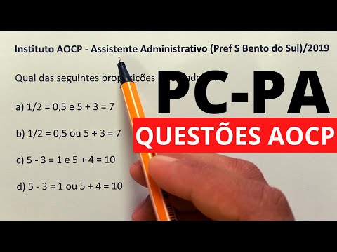 ✅CONCURSO PC-PA: RACIOCÍNIO LÓGICO DIRETO AO PONTO - QUESTÕES AOCP AULA 3✅