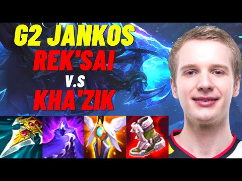 G2 JANKOS PLAYS REK'SAI VS KHA'ZIK JUNGLE |EUW CHALLENGER PATCH 11.4|[League of Legends]FullGameplay