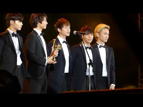[HD]130115 GOLDEN DISK AWARDS - SHINEE AWARD ACCEPTANCE SPEECH