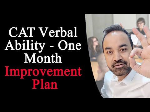 CAT Verbal Ability - One Month Improvement Plan | Most important Topics for VARC