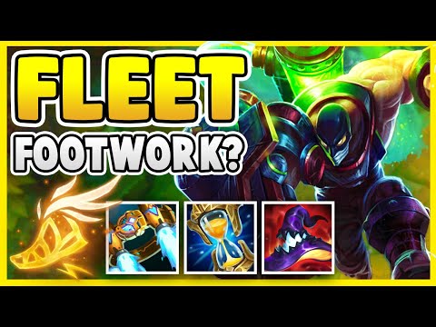 FLEET FOOTWORK SINGED IS ACTUALLY REALLY GOOD!!! HEALING + SPEED?!? - League of Legends Gameplay