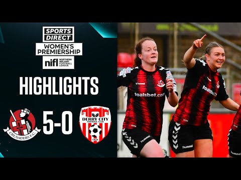Back to back home wins for Crues | Crusaders Strikers 5-0 Derry City Women | Women's Prem Highlights