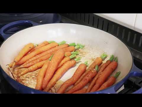 Honey Carrots with Harissa