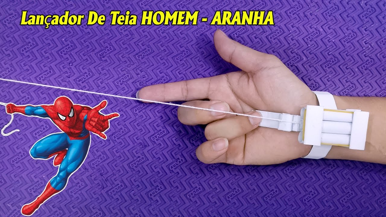 Como Fazer Um Lançador De Teia HOMEM ARANHA De Papel