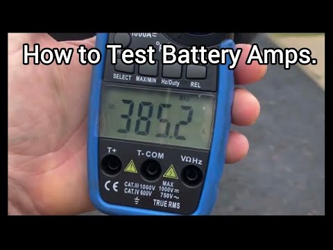 How to Test Car Battery Amps.