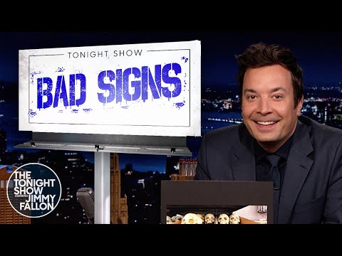 Bad Signs: 10% Ethanol Breakfast Sandwiches, Hot n' Juicy Crawfish Massage | The Tonight Show