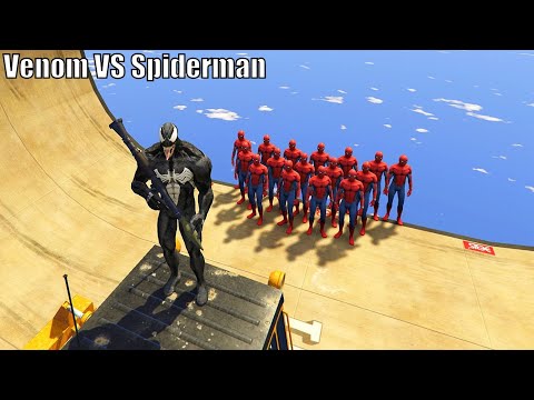 GTA 5 Crazy / Funny Ragdolls Venom VS Spiderman vol.1 ( Euphoria Physics / Funny Moments )