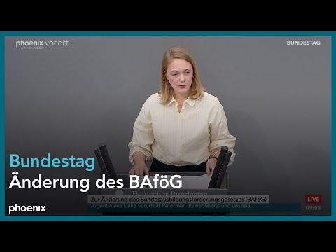 Bundestagsdebatte zur Änderung des Bundesausbildungsförderungsgesetzes am 13.06.24