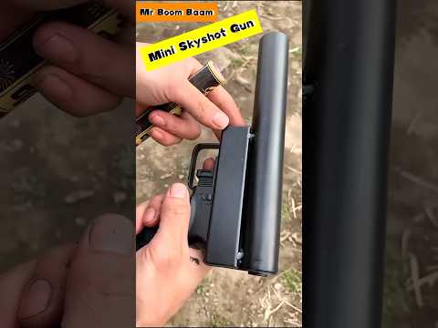Mini Skyshot Gun 🔫 #mrboombaam #firecrackers #fireworks #shorts