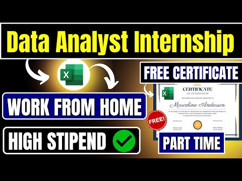 🔴Part-Time Data Analysis Internship | Good Stipend | Work From Home | Free Certificate🔥