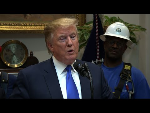 President Donald Trump says that he is "strongly looking at" the idea of transporting migrants to so-called sanctuary cities that don't cooperate with federal immigration authorities. (April 12)