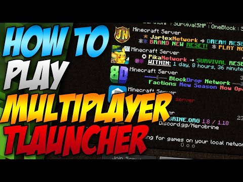 ROCKLE GAMING - How To Play Multiplayer In Minecraft Tlauncher 1.18.1 (2022)