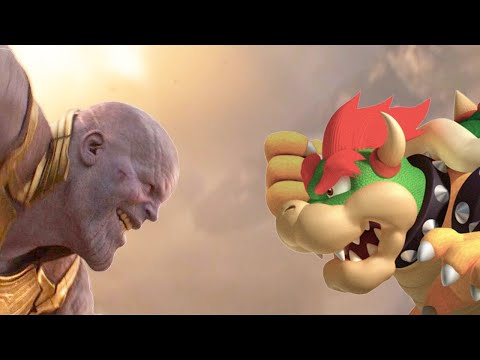 Thanos VS Bowser (Movie Clips)