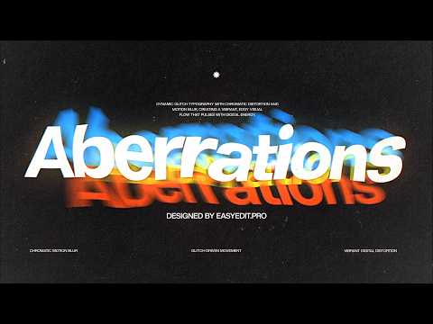 RGB Drift Typography in After Effects (Chromatic Aberration Tutorial)