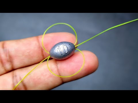 How To Tie Egg Shape Sinkers for Bottom Fishing | Easy Rig Setup Step-by-Step 🎣