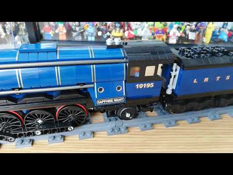 LEGO Sapphire Night Custom Steam Train (Emerald Night 10194)