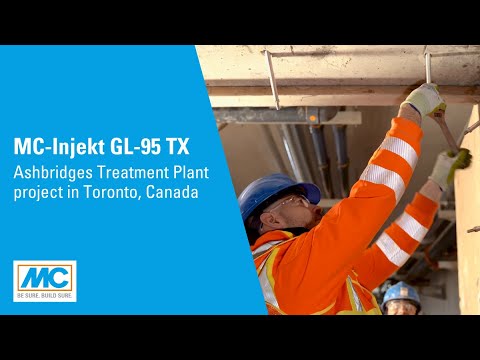 MC-Injekt GL-95 TX - Ashbridges Treatment Plant project in Toronto, Canada