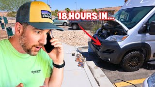 24 Hours at a Gas Station in the desert! 🥵