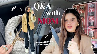 Q&A with Mom 💌 Why they named me Alexandra? Favorite Memories, Regrets | جلسة أسئلة و اجوبة مع أمي