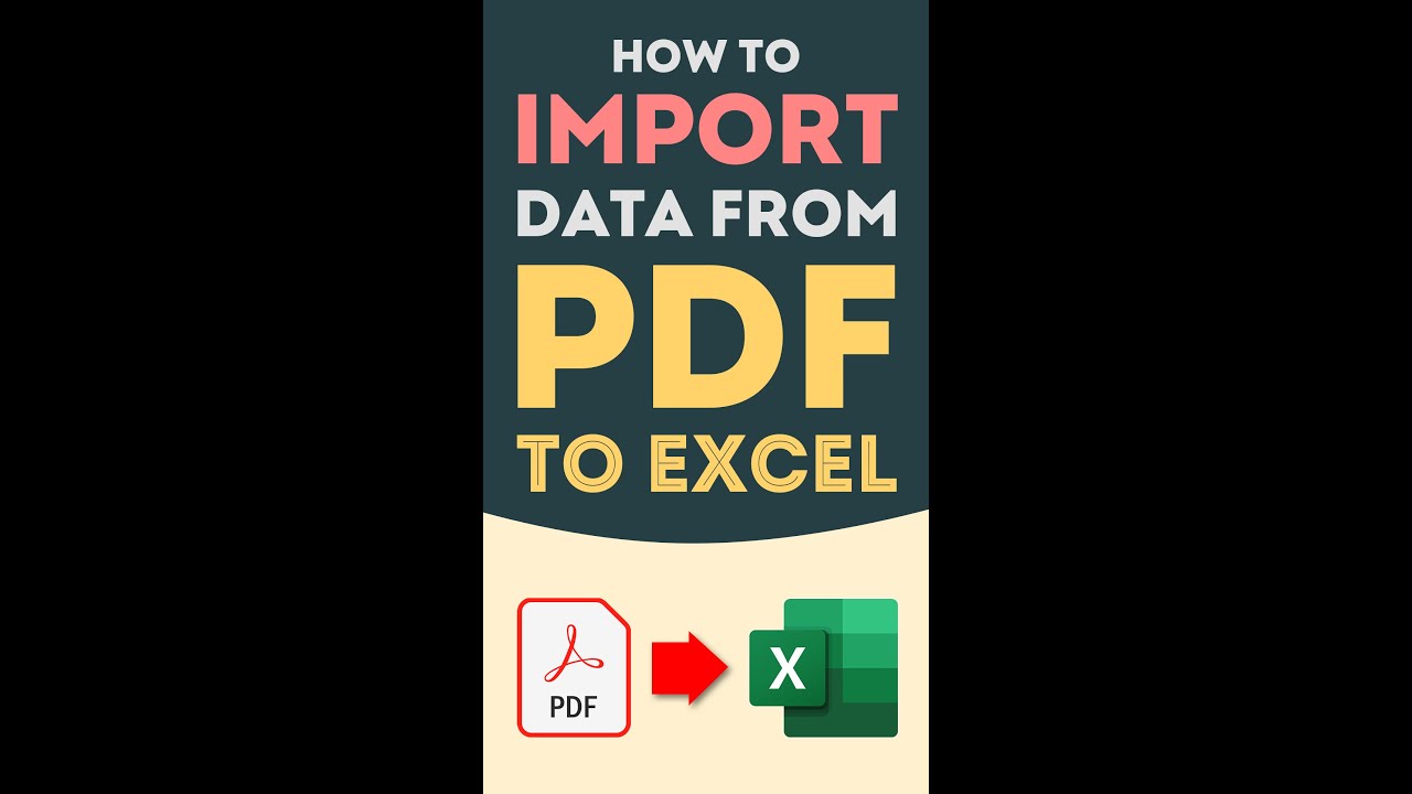 Excel Pro Trick: How to Import Data from PDF to #Excel with Power Query - Convert PDF to Excel Free