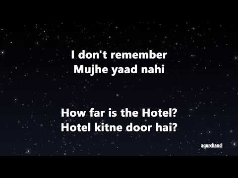 50 Hindi Sentences (02) - Learn Hindi through English!