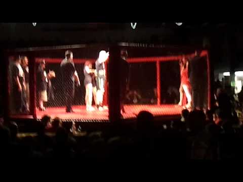 Darron receiving his belt