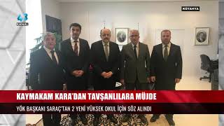 KAYMAKAM KARA’DAN TAVŞANLILARA MÜJDE