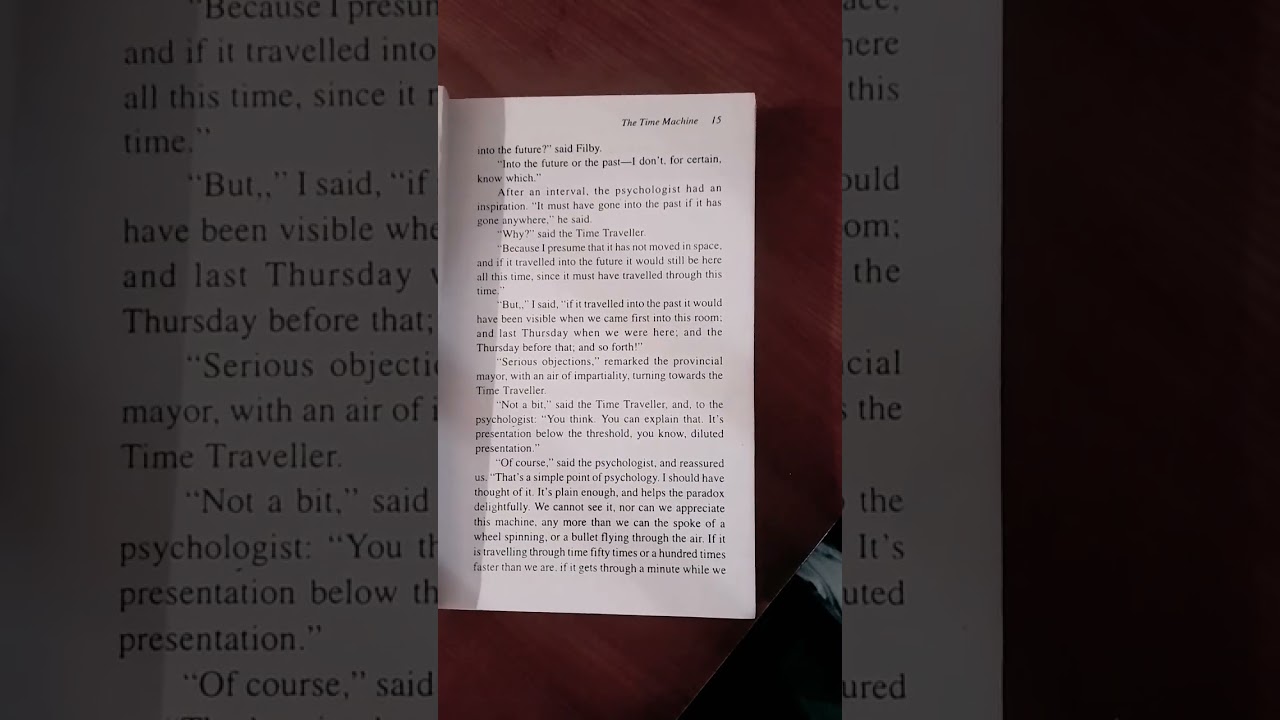 Chapter 1 Part 3 The Time Machine by H.G.Wells  #books #hgwells #timemachine #timetraveler