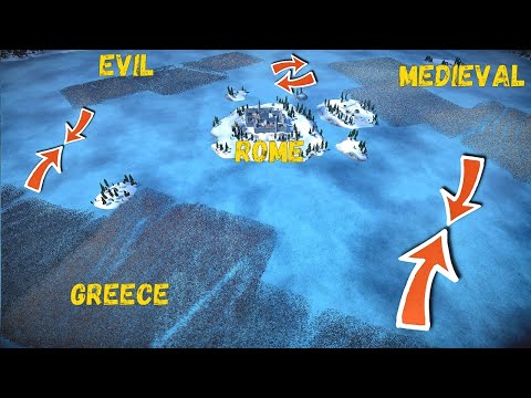 Battle of 4 Armies: Greece - Medieval - Evil - Rome - UEBS 2