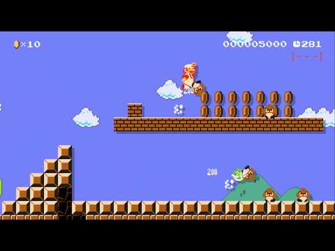 1-1:Welcome to Mew Mew Mario! by Myuu - Mew Mew Mario - SUPER MARIO MAKER - NO COMMENTARY 1ay
