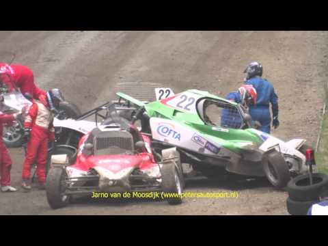 matschenberg 2014 - super buggy - heat 1 - group 1 - hinnenkamp hanak start crash