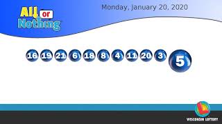 WI Lottery DailyLotto_AoN 01/20/2020