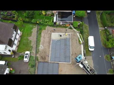 Bodenplatte für einen 106m² Bungalow / Garage  Teil 1