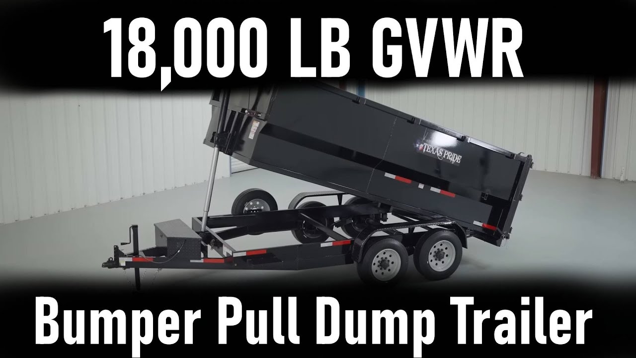 New 2024 Texas Pride 18K Lb Gvwr Bumper Pull Dump Trailer For Sale in