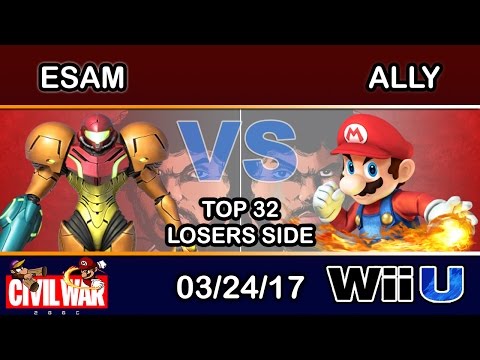 2GGC: Civil War - PG | ESAM (Samus) Vs. C9 | Ally (Mario) Top 32 Losers