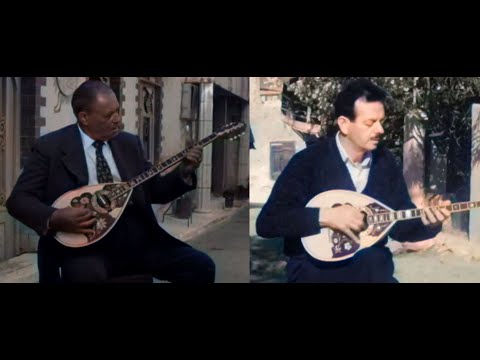 Markos Vamvakaris and Vasilis Tsitsanis Live Documentary 1963 (A.I. Colorized Video)