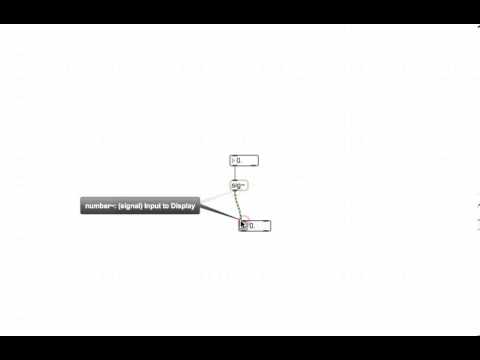 Max Tutorial: sig~ Object (Part 1)